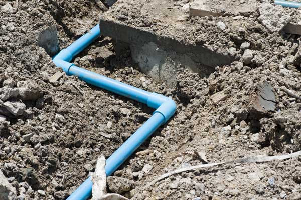Newly Installed Water Line